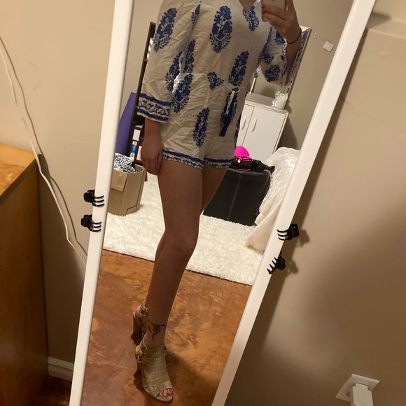 Blue and white Romper - Picture 2 of 3